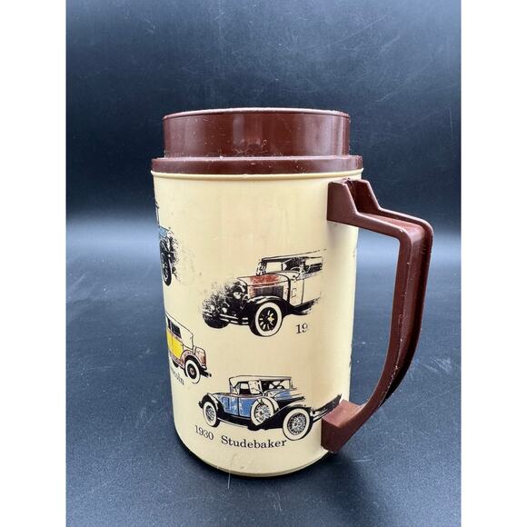Chevy Ford Mercedes Packard Studebaker VTG Insulated 22oz Travel Mug Cup Only - Picture 4 of 6